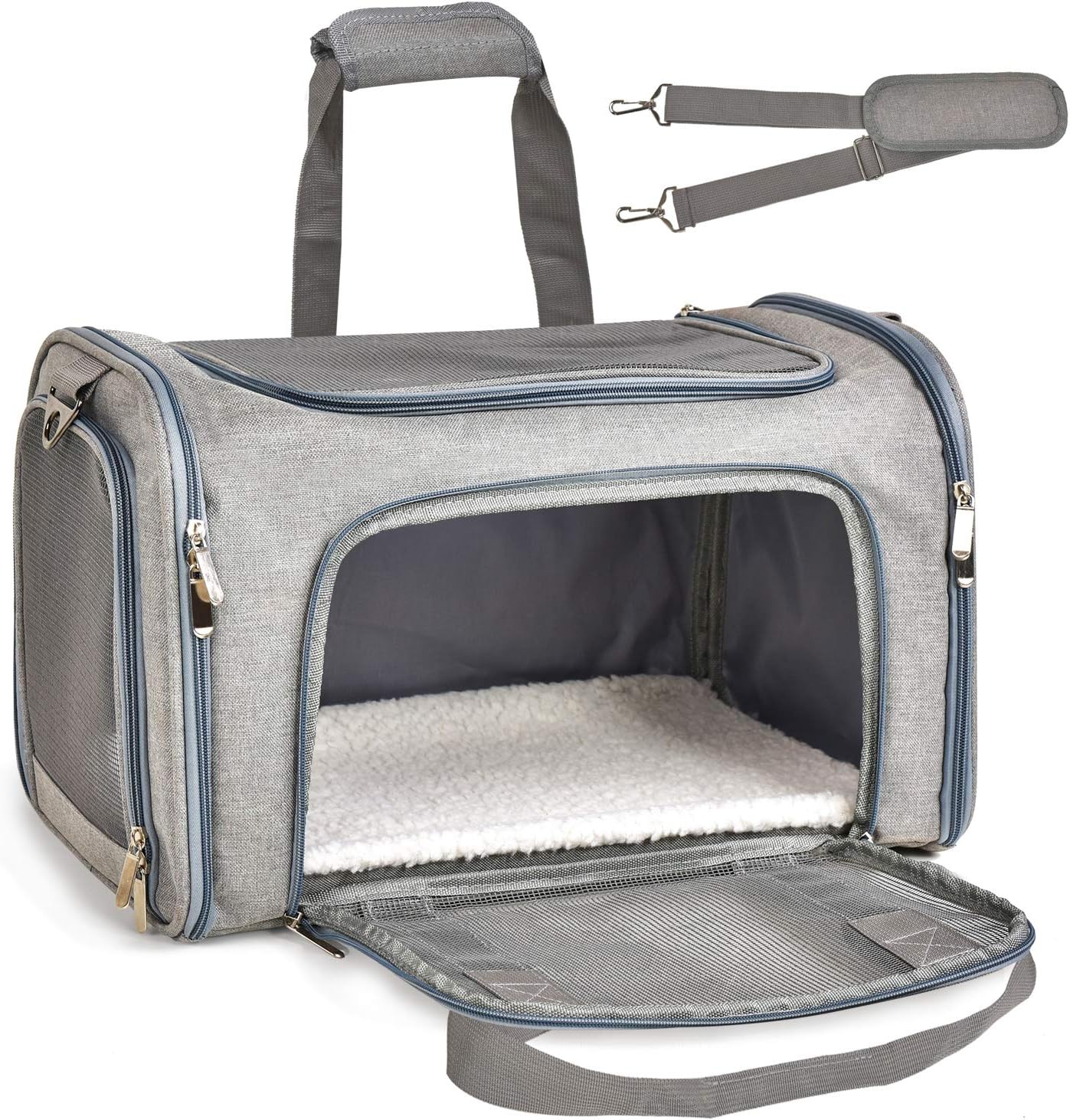 Henkelion Airline-Approved Pet Carrier – Safe, Cozy & Travel-Ready! 🐾✈️