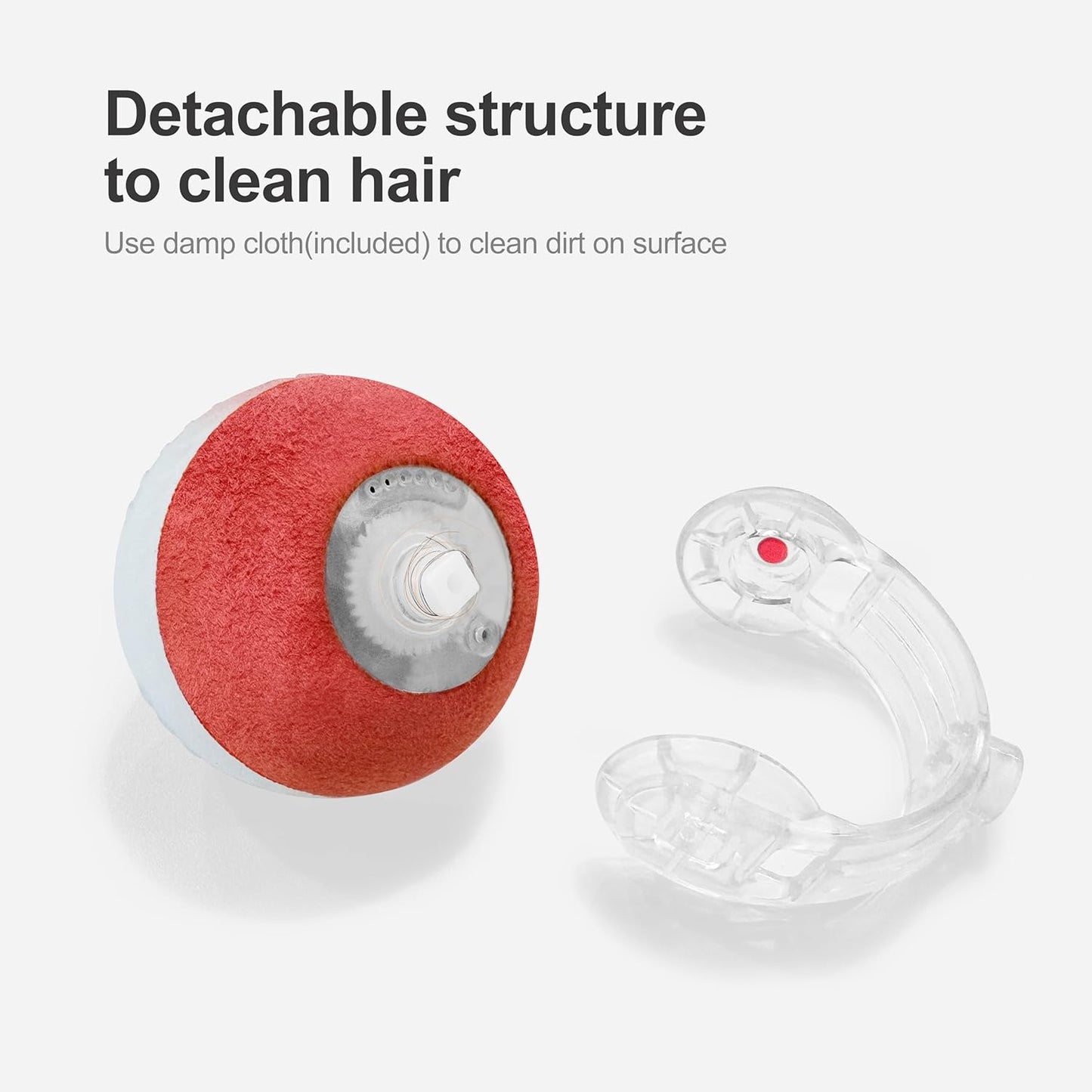 Interactive Cat Toys for Indoor Cats,The 3Rd Generation Agile Moving Cat Ball with Elastic Mesh Tail,Automatic Cat/Kitten Toys for Bored Indoor Adult Cats,Motion Activated