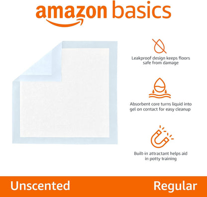 Leak-Proof Puppy Pee Pads – Quick-Dry, 22"x22", 100-Pack for Potty Training