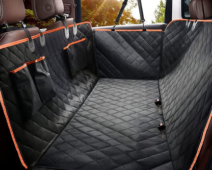 Waterproof Dog Car Seat Cover – Hammock with Mesh Window & Side Flaps