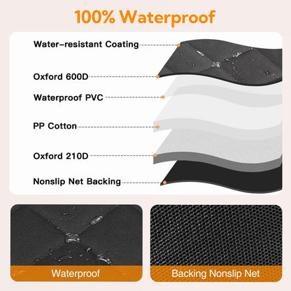 Dog car seat cover demonstrating easy cleaning and maintenance
