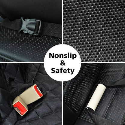 Dog car seat cover demonstrating easy cleaning and maintenance
